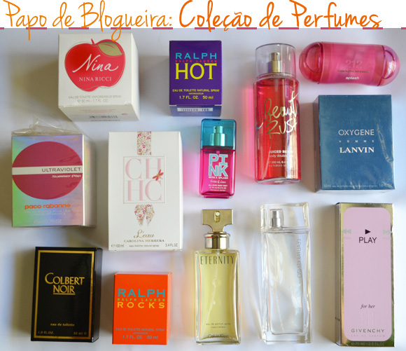 Coleção de perfumes