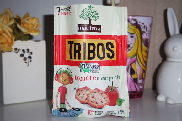 resenha biscoito mãe terra: Tribos Tomate e Manjericão